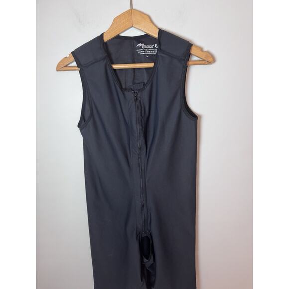 Marena Recovery Black Nude Post Surgery Compression Bodysuit Size L - Picture 2 of 8